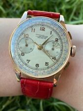  CHARLES NICOLET RELÓGIO CRONÓGRAFO MANUAL OURO 18K 750 MASCULINO 37,5mm FEITO NA SUÍÇA  comprar usado  Enviando para Brazil