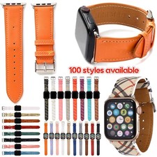 Pulseira de couro PU para Apple Watch Series Ultra/SE/10/9/8/7/6/5/4 42 44 49 mm comprar usado  Enviando para Brazil