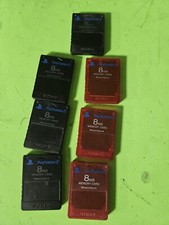7 cartões de memória Sony PlayStation 2 PS2 MagicGate oficial genuíno 8MB SCPH-10020, usado comprar usado  Enviando para Brazil