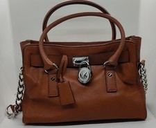 Bolsa satchel feminina Michael Kors Hamilton leste/oeste couro marrom comprar usado  Enviando para Brazil