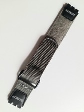 Usado, Swatch: Original-Textil-Klettband = Standard Gent, Chrono, Etc. RAR! Cinza comprar usado  Enviando para Brazil