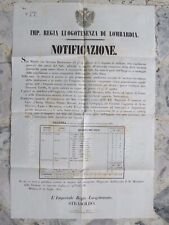Antico manifesto lombardo usato  Cremona