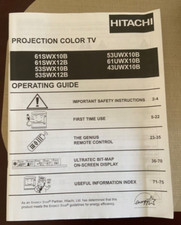Hitachi operating guide for sale  Sandy Hook