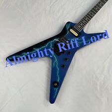 EUA Blue Dimebag Dean guitarra elétrica 6s formato personalizado preto afundando tremolo F/S comprar usado  Enviando para Brazil