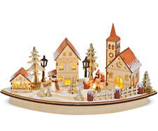 Winterszene holzdeko dorf gebraucht kaufen  Lehrberg