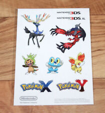 Pokémon X and Y Nintendo 3DS XL Aufkleber / Sticker Set Nintendo Europe 2013 comprar usado  Enviando para Brazil