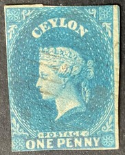 Ceylon 1857 blue for sale  BRENTWOOD