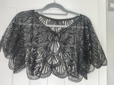 Bolero black sequin for sale  DUNSTABLE