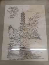 Art drawing pagoda for sale  GRAVESEND