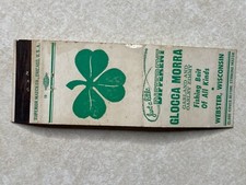 AT260 Vintage Matchbook Capa Glocca Morra Loja de Pesca Webster Wisconsin WI, usado comprar usado  Enviando para Brazil