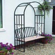 Garden metal black for sale  MANCHESTER