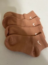 Meias femininas Nike Everyday no tornozelo tamanho médio salmão 4 pares novas sem etiquetas, usado comprar usado  Enviando para Brazil