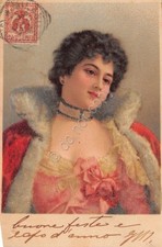 Cartolina postcard illustrata usato  Milano