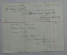 Vtg 1892 whitney for sale  Bellmore
