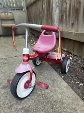 Radio Flyer Kids prontamente montado dobrável 2 Go Trike com lixeira de armazenamento, vermelho (usado) comprar usado  Enviando para Brazil