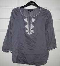 Blouse caroll grise d'occasion  Rouxmesnil-Bouteilles