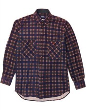 Camisa masculina BAILO grande azul marinho xadrez poliéster BE04 comprar usado  Enviando para Brazil