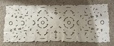 Corredor de mesa/buffet bordado branco, usado comprar usado  Enviando para Brazil