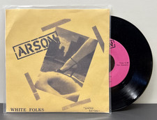 Discos de motor Arson - White Folks 7" vinil 45 RPM 1979 rock/punk Canadá comprar usado  Enviando para Brazil