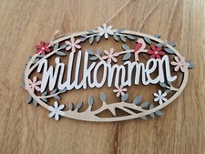 Willkommen holzschild gebraucht kaufen  Weisendorf
