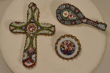 Broche micro mosaïque d'occasion  Tocane-Saint-Apre