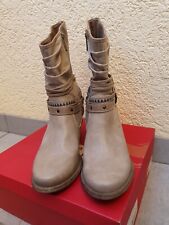 Stiefel stiefeletten taupe gebraucht kaufen  Eggenstein-Leopoldshafen