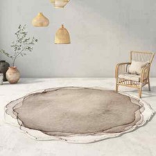 Tapete redondo para decoração de sala de estar cabeceira de quarto grande área antiderrapante tapete macio comprar usado  Enviando para Brazil