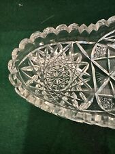 serving crystal dish antique for sale  Macomb