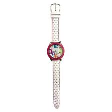 Reloj analógico multicolor para mujer NÚMEROS GRANDES/PEQUEÑOS con correa blanca segunda mano  Embacar hacia Argentina