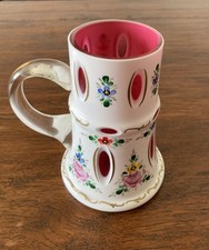 Böhmisches glas überfangglas gebraucht kaufen  Stephanskirchen