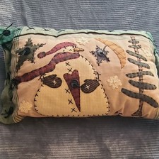 Applique snowman pillow for sale  Massillon
