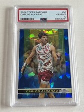 2024 Topps Chrome Sapphire #50 Carlos Alcaraz RC Rookie Gem Estado Perfeito PSA 10, usado comprar usado 2024 Topps Chrome Sapphire #50 Carlos Alcaraz RC Rookie Gem Estado Perfeito PSA 10, usado comprar usado  Enviando para Brazil