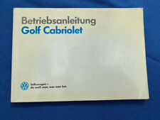 Golf cabrio betriebsanleitung gebraucht kaufen  Köln