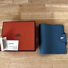 Usado, Hermes Nova Capa Azul Jean Ulysse Mini Notebook Elegante Acessório Compacto comprar usado  Enviando para Brazil