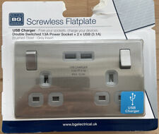 Brushed steel screwless for sale  ERITH