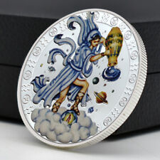 Moeda desafio de 12 Constellations Aquarius medalha banhada a prata lembrança presente comprar usado Moeda desafio de 12 Constellations Aquarius medalha banhada a prata lembrança presente comprar usado  Enviando para Brazil
