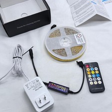 Usado, Luz de tira LED COB 5m 12V 24V 480LED/m luzes de fita LED para casa cozinha quarto comprar usado  Enviando para Brazil