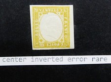 Centro de selos nystamps estados italianos Sardenha erro invertido raro U13x700, usado comprar usado  Enviando para Brazil