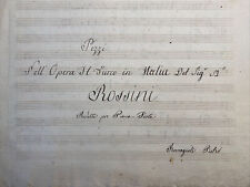 Antico manoscritto musicale usato  Genova