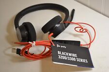 Fone de Ouvido Estéreo Poly Plantronics Blackwire 3320-M USB-A ou USB-C comprar usado  Enviando para Brazil