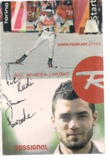Autogramm simon fourcade gebraucht kaufen  Berlin