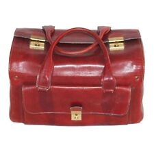 Vintage burgundy leather d'occasion  Expédié en Belgium