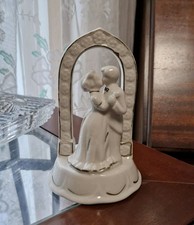 Estatueta de treliça estilo Lenox vintage PROMESSAS DE CASAMENTO noivo do noiva TOP DE BOLO. comprar usado  Enviando para Brazil