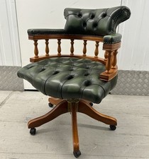 Green leather captains for sale  BRACKNELL
