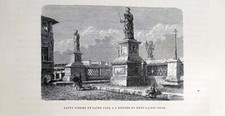 Stampa antica 1875 usato  Pescara