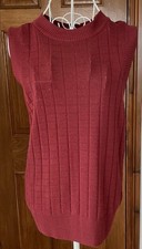 Sleeveless deep red for sale  UK