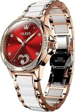 OLEVS RELÓGIO AUTOMÁTICO FEMININO TOM DE OURO ROSA QBZ-S-L6631GT-MB comprar usado  Enviando para Brazil