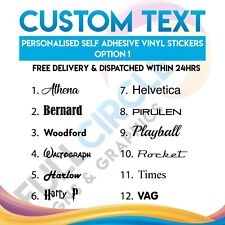 Personalised text name for sale  HARLOW