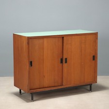 Vintage Kredens Design Laminat Teck Fornirowany z lat 60. Oryginalny na sprzedaż  Wysyłka do Poland