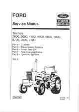 Ford NH Tractor 2600 3600 4100 4600 5600 6600 6700 7600 7700 manual de oficina comprar usado  Enviando para Brazil